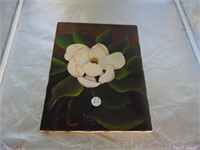 Painted Signed Magnolia Canvas