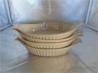 Lot of Four Stoneware Baking Dishes