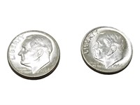 1964 Roosevelt Dime Coin Lot Of 2 298