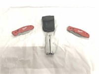 Milwaukee Hawkbill Knife (2) and leatherman style