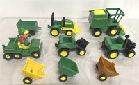 John Deere toy set , hard plastic