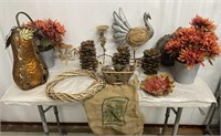 Fall table and outdoor decor