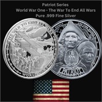 1 Oz:  Patriot Series II World War One Silver Coin