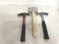 Hammer (2) and Rubber mallet