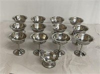 Vintage Stainless Steel dessert dishes (13)