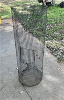 Galvanized Wire Mesh Minnow Trap Fishing Bait Trap