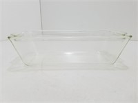 Pyrex Vintage Clear Glass Bread Baking Dish S154