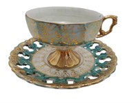 Fine Porcelain Teacup And Saucer Set T269