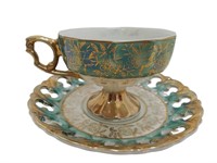 Fine Porcelain Teacup And Saucer Set T267
