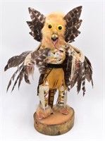 Great Horned Owl in Flight by Mongwa Kachina Doll