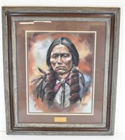 Watercolor Quanah Portrait by Maija