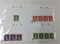 Stamp Canada 2,3,4,5, 2 Cent Mnh