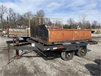 10ft x 8ft Pintle hitch trailer-no title