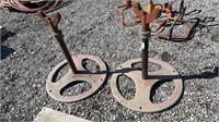 2 Ridgid pipe stands, cracked bases