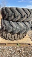 3 12.5/80-18 tires, one w/rim