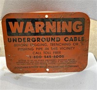 Vintage Original Bell Telephone Metal Sign