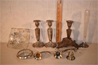 Collection of sterling silver objects; as is
