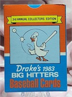 Drake's 1983 BIG HITTERS Baseball Cards 3rd