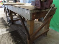 Vintage Work Bench, Solid Timber