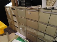 5 x Steel 4 Drawer Filing Cabinets