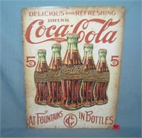 Drink Coca Cola 12 by 16 inches retro style sign