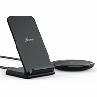 Seneo 2-Pack Wireless Chargers with USB-C, Qi-Cerd