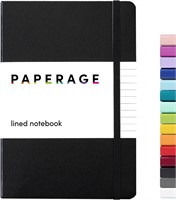 PAPERAGE Lined Journal Notebook, (Green), 160 Pag