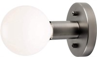 Prescott Brushed Nickel Steel Cylinder Sconce Ligt