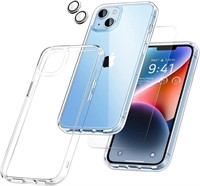Aven [5 in 1 for iPhone 14 Plus Case Clear, with r