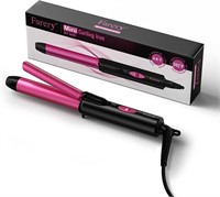 FARERY Travel Curling Iron Dual Voltage, Mini Cur