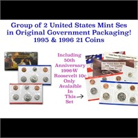 Group of 2 United States Mint Set in Original Gove