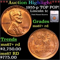 ***Auction Highlight*** 1955-p Lincoln Cent TOP PO