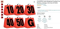 $383 CHAMPRO Solid Weighted Football Yard Markers