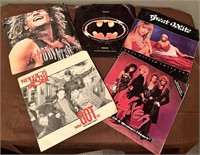 Vintage 45s/Vinyl/Bon Jovi/Prince/Great White