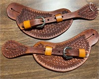 Spur Straps Western Hand/Tooled Leather