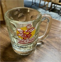 Vintage Dog N Suds Heavy Glass Mug