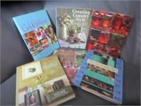 (6) Country Decorating Hardcover Books