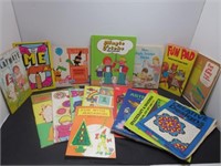 Vintage Kids Activity Learning Fun Books.