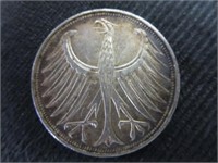 1965 "D" 5 Mark German Coin