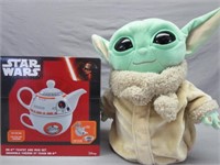 Grogu Stuffed Baby Yoda & Star Wars BB-8 Teapot &