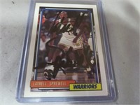 Signed Latrell Sprewell Basketball Card - NO COA
