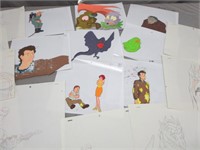 Ghostbusters Painted Cels 1980s TV Series & 16