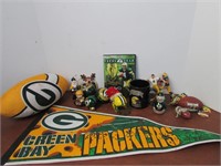 Lot of Various Green Bay Packer Items, Ordiments,