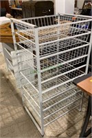 Nice metal and wire mesh storage tower with six