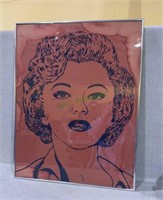 Framed under glass Marilyn Monroe art print -