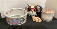 Great pieces for pet lovers! Includes a water