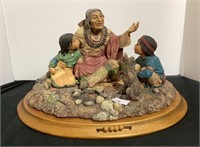 Great figurine on wooden base “Keeper of the
