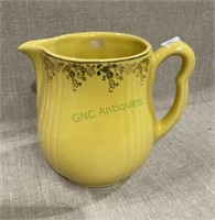 Vintage Halls Superior yellow glazed pitcher