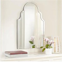 Ornate Arched Beveled Glass Classic Accent Mirror