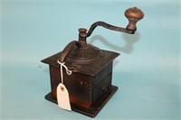 Antique Coffee Grinder w/ detailed ironwork